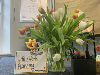 Life/Work-Planning und "Arbeit finden, die wirklich zu mir passt!" in Präsenz visualisiert by Marc Buddensieg